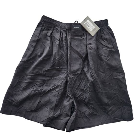Balenciaga Other - Authentic Balenciaga Monogram Jacquard Pyjama Shorts Black Unisex IT48 Luxury